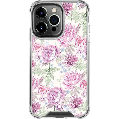 Peony iPhone 16 Pro Clear Case